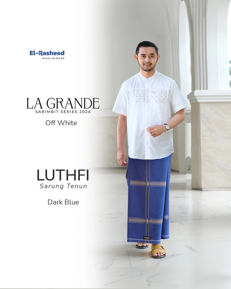 Product image Yasmeera Official - Sarung Tenun Luthfi All Size DARK BLUE